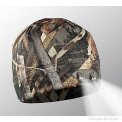 4 LED Headlamp Realtree MAX 5 Camo Hands-Free Lighted Hunting Beanie By Panth...